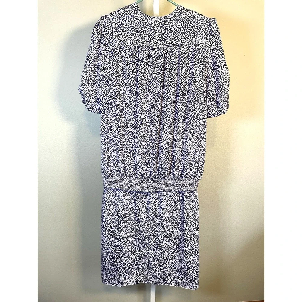Vintage Tabby Dress 10 Evening Wear USA Blue White Grunge Costume Play Dress up - Picture 2 of 7